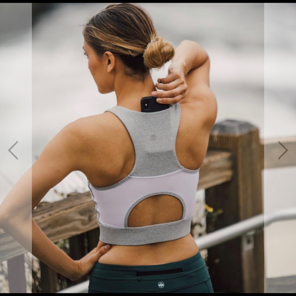 Senita Athletics Malibu Crop Top - Cloud Grey